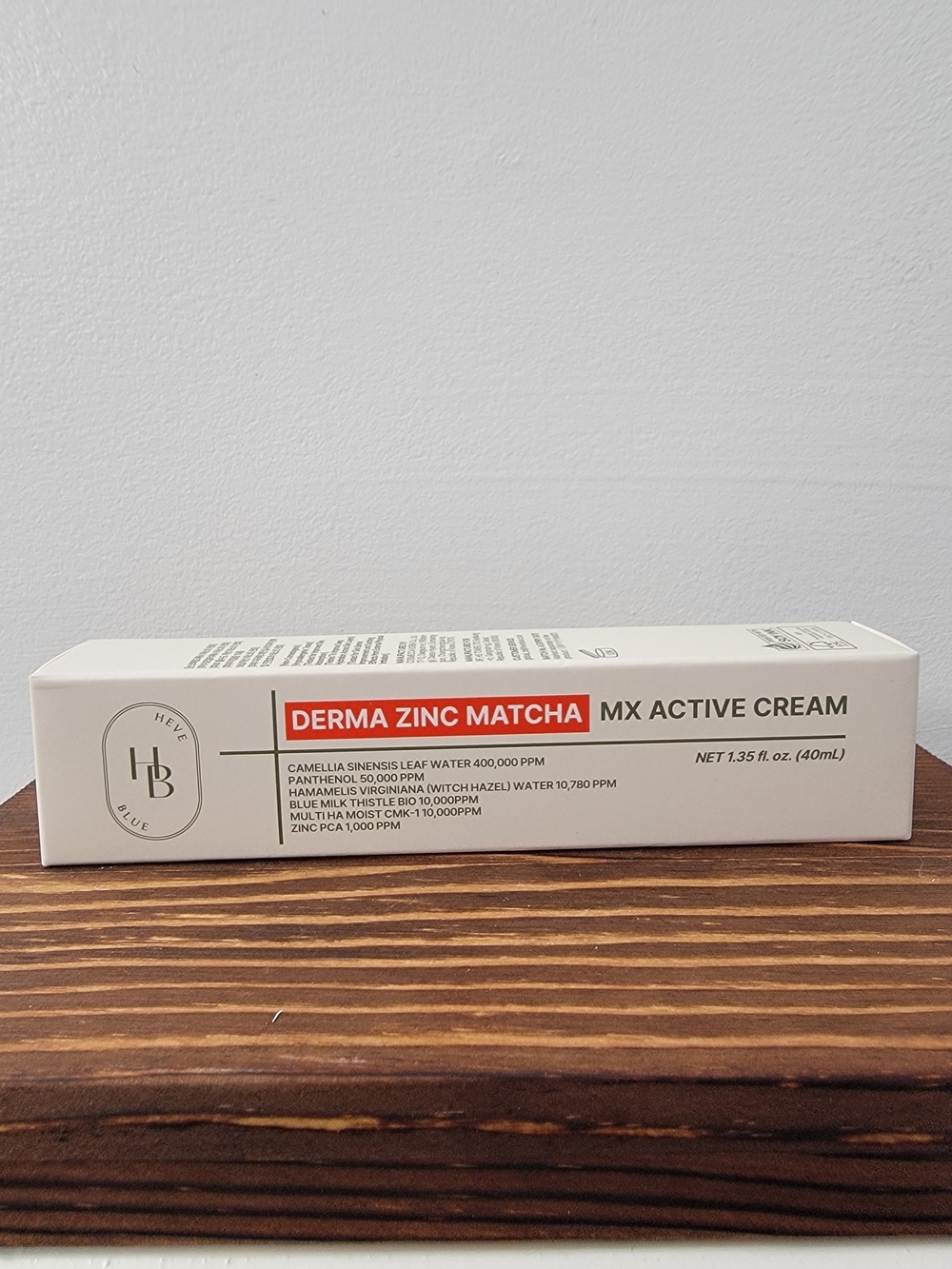 Brand New In Box HeveBlue Derma Zinc Matcha